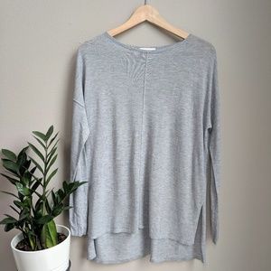 Minimalist Grey Oversized Sweater, S